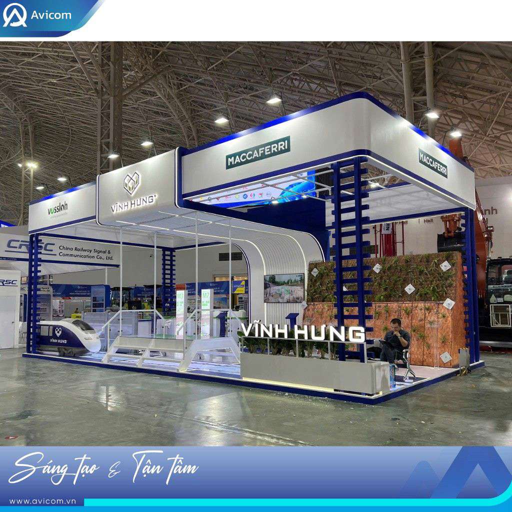 Avicom thiết kế thi công gian hàng RAIL CONS 2026 tại VEC Hà Nội